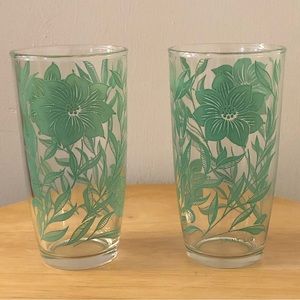 Vintage Hazel Atlas MCM Drinking Glasses #298 Set of 2